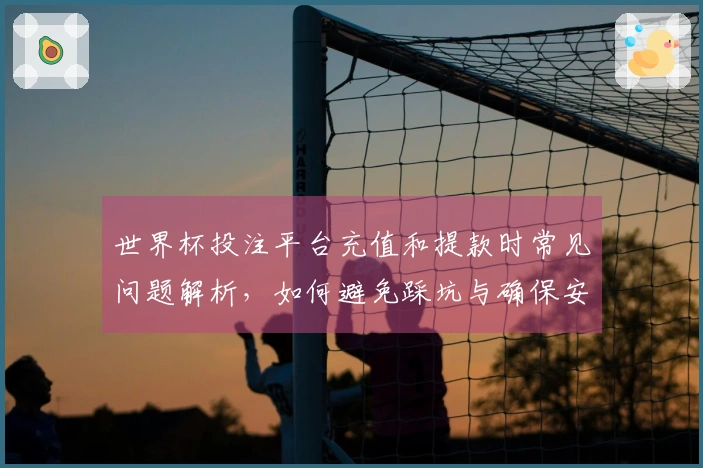 世界杯投注平台充值和提款时常见问题解析，如何避免踩坑与确保安全运作